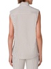 Pinstripe Zip-Front Blouse