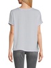 V Neck Charmeuse Tshirt