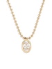 14K Yellow Gold & 1 TCW Lab Grown Diamond Pendant Necklace