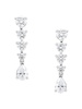 14K White Gold & 1.5 TCW Lab Created Diamond Drop Earrings