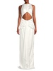 Sia Ruched Cut Out Gown