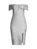 Jacquard Off Shoulder Sheath Dress
