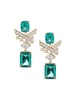 The Luxe Collection Jean Green Cubic Zirconia Statement Drop Earrings