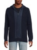Jacquard Zip Front Hoodie