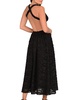 Brigitte Cutout Open Back Midi Dress