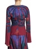 Karavi Plunging Print Blouse