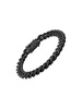 Black IP Plated Stainless Steel & Simulated Diamonds Cuban Link Bracelet