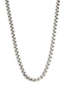 Rhodium Plated Sterling Silver Box Chain Necklace