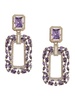 Ivy 18K Goldplated & Cubic Zirconia Drop Earrings