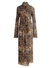 Elegancia Gitana Leopard Maxi Dress