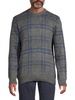Windowpane Check Sweater
