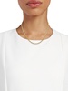 14K Yellow Gold Oval Link Chain Necklace/17"