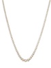 14K White & Yellow Gold & Diamond Tennis Necklace