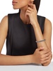 Black Rhodium Plated & Cubic Zirconia Pave Bangle Bracelet