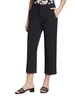 Washed Cotton Mid-Rise Crop Pants