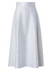 Sequined Wool-Blend Flare Midi-Skirt