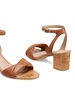 Everly 50MM Leather Block Heel Sandals
