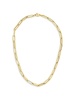14K Yellow Gold Paper Clip Chain Necklace