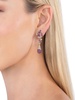 The Luxe Collection Lo Lo Cubic Zirconia Purple Drop Earrings
