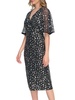 Sequin Flare Sleeve Midi Dress