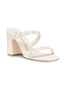 Pearlita 85MM Block Leather Sandals
