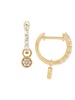 14K Yellow Gold & 0.25 TCW Diamond Huggie Earrings