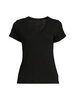 Slub Jersey Schoolboy V Neck Tee