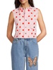 Polka Dot Sleeveless Shirt