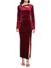 Bea Velvet Long Sleeve Cutout Gown