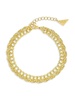 Hallie 14K Goldplated Layered Link Chain Bracelet