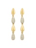 14K Yellow Gold & 0.44 TCW Diamond Drop Earrings