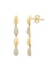14K Yellow Gold & 0.44 TCW Diamond Drop Earrings