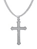 Sterling Silver & Cubic Zirconia Cross Pendant Necklace