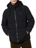 Hubble Faux Shearling Hooded Crinkle Down Jacket