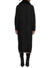 Faux Fur Longline Ribbed Cardigan
