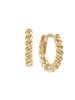 14K Goldplated Sterling Silver Huggie Earrings