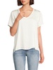 V Neck Charmeuse Tshirt