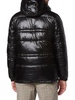 Gotham Hooded Liquid Puffer Jacket
