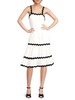 Ana Scalloped A-Line Midi Dress