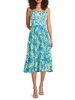 Scottie Floral Accordion Pleat Midi Dress