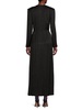 Dot Jacquard Empire Waist Maxi Dress