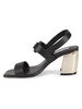 Ella 75MM Leather Block-Heel Sandals