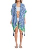 Summer Breeze Abstract Print Cover-Up Kimono