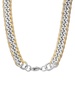 18K Goldplated & Stainless Steel Cuban Chain Link Necklace/24"