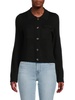 Collared Merino Wool Blend Cardigan