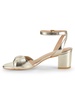 Everly 50 Metallic Leather Ankle Loop Sandals