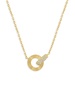 14K Yellow Gold & 0.07 TCW Diamond Necklace