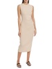 Stretch Jersey Sleeveless Midi-Dress