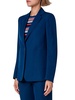 Single-Breasted Linen-Blend Blazer