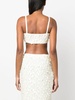 PAROSH sequin-embellished crop top